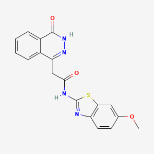 2-(4-hydroxyphthalazin-1-yl)-N-(6-methoxy-1,3-benzothiazol-2-yl)acetamide