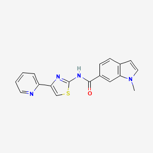 1-methyl-N-(4-(pyridin-2-yl)thiazol-2-yl)-1H-indole-6-carboxamide