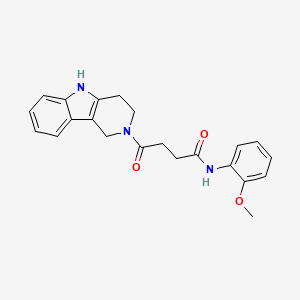 N-(2-methoxyphenyl)-4-oxo-4-(1,3,4,5-tetrahydro-2H-pyrido[4,3-b]indol-2-yl)butanamide