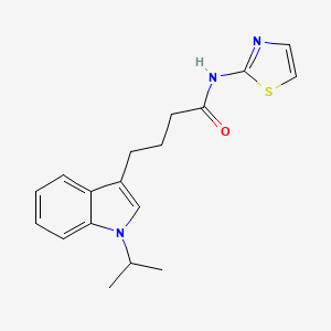 4-[1-(propan-2-yl)-1H-indol-3-yl]-N-(1,3-thiazol-2-yl)butanamide