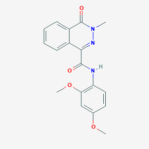 molecular formula C18H17N3O4 B14935695 N-(2,4-dimethoxyphenyl)-3-methyl-4-oxo-3,4-dihydrophthalazine-1-carboxamide 