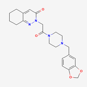 2-{2-[4-(1,3-benzodioxol-5-ylmethyl)piperazin-1-yl]-2-oxoethyl}-5,6,7,8-tetrahydrocinnolin-3(2H)-one