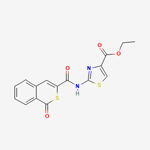 Ethyl 2-{[(1-oxo-1H-isothiochromen-3-YL)carbonyl]amino}-1,3-thiazole-4-carboxylate