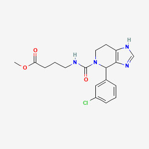 methyl 4-({[4-(3-chlorophenyl)-1,4,6,7-tetrahydro-5H-imidazo[4,5-c]pyridin-5-yl]carbonyl}amino)butanoate