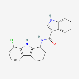 molecular formula C21H18ClN3O B14935750 N-(8-chloro-2,3,4,9-tetrahydro-1H-carbazol-1-yl)-1H-indole-3-carboxamide 