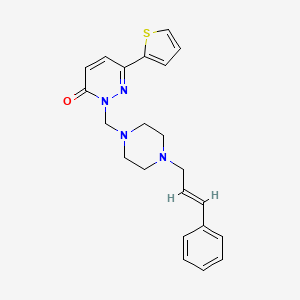 2-({4-[(2E)-3-phenylprop-2-en-1-yl]piperazin-1-yl}methyl)-6-(thiophen-2-yl)pyridazin-3(2H)-one