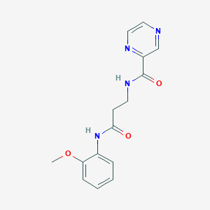 N-{3-[(2-methoxyphenyl)amino]-3-oxopropyl}pyrazine-2-carboxamide