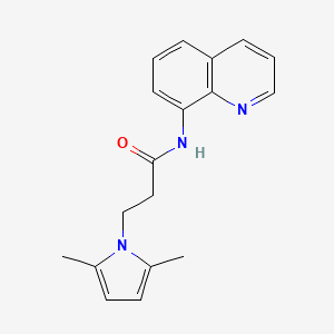 3-(2,5-dimethyl-1H-pyrrol-1-yl)-N-(quinolin-8-yl)propanamide