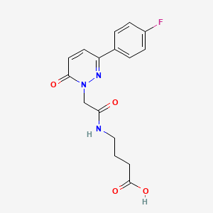 4-({[3-(4-fluorophenyl)-6-oxopyridazin-1(6H)-yl]acetyl}amino)butanoic acid