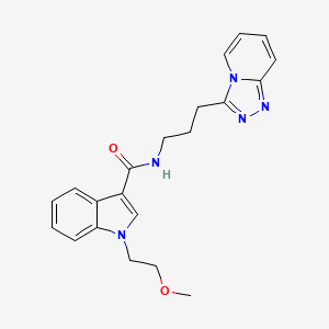 1-(2-methoxyethyl)-N-[3-([1,2,4]triazolo[4,3-a]pyridin-3-yl)propyl]-1H-indole-3-carboxamide