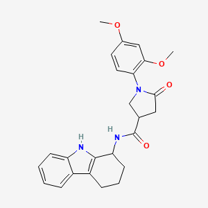 molecular formula C25H27N3O4 B14935919 1-(2,4-dimethoxyphenyl)-5-oxo-N-(2,3,4,9-tetrahydro-1H-carbazol-1-yl)pyrrolidine-3-carboxamide 