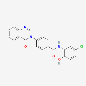 N-(5-chloro-2-hydroxyphenyl)-4-(4-oxoquinazolin-3(4H)-yl)benzamide