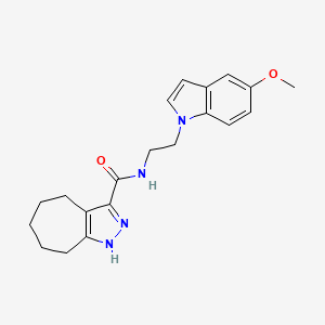 N-[2-(5-methoxy-1H-indol-1-yl)ethyl]-2,4,5,6,7,8-hexahydrocyclohepta[c]pyrazole-3-carboxamide