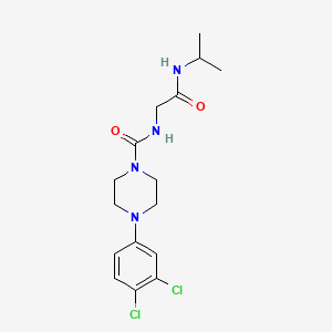 4-(3,4-dichlorophenyl)-N-[2-oxo-2-(propan-2-ylamino)ethyl]piperazine-1-carboxamide