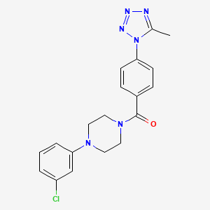 [4-(3-chlorophenyl)piperazin-1-yl][4-(5-methyl-1H-tetrazol-1-yl)phenyl]methanone