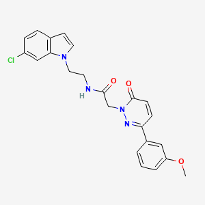 molecular formula C23H21ClN4O3 B14935985 N-[2-(6-chloro-1H-indol-1-yl)ethyl]-2-[3-(3-methoxyphenyl)-6-oxopyridazin-1(6H)-yl]acetamide 