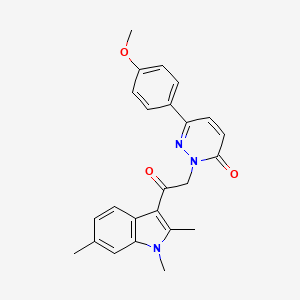 6-(4-methoxyphenyl)-2-[2-oxo-2-(1,2,6-trimethyl-1H-indol-3-yl)ethyl]pyridazin-3(2H)-one