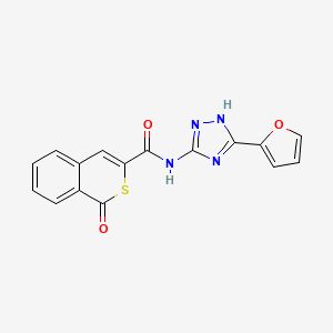 N-[3-(2-Furyl)-1H-1,2,4-triazol-5-YL]-1-oxo-1H-isothiochromene-3-carboxamide