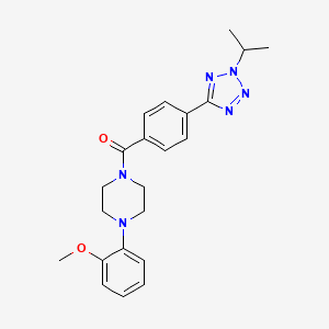 molecular formula C22H26N6O2 B14936039 [4-(2-methoxyphenyl)piperazin-1-yl]{4-[2-(propan-2-yl)-2H-tetrazol-5-yl]phenyl}methanone 