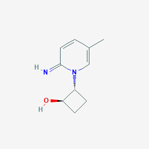 molecular formula C10H14N2O B1493605 反式-2-(2-亚氨基-5-甲基-1,2-二氢吡啶-1-基)环丁烷-1-醇 CAS No. 2165576-17-8