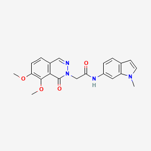 molecular formula C21H20N4O4 B14936060 2-(7,8-dimethoxy-1-oxophthalazin-2(1H)-yl)-N-(1-methyl-1H-indol-6-yl)acetamide 