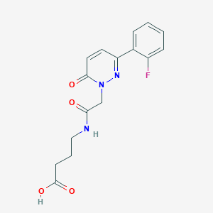 4-({[3-(2-fluorophenyl)-6-oxopyridazin-1(6H)-yl]acetyl}amino)butanoic acid