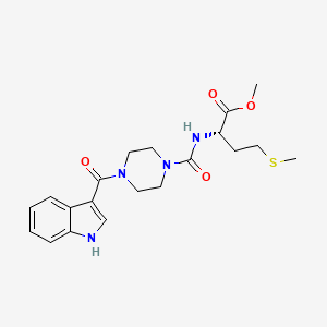 methyl N-{[4-(1H-indol-3-ylcarbonyl)piperazin-1-yl]carbonyl}-L-methioninate