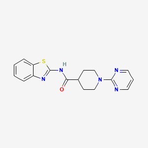 N-(1,3-benzothiazol-2-yl)-1-(pyrimidin-2-yl)piperidine-4-carboxamide