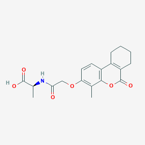 N-{[(4-methyl-6-oxo-7,8,9,10-tetrahydro-6H-benzo[c]chromen-3-yl)oxy]acetyl}-L-alanine