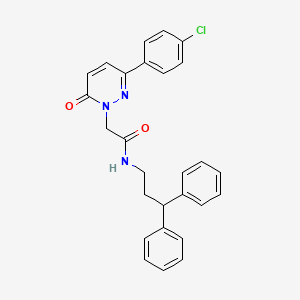 2-(3-(4-chlorophenyl)-6-oxopyridazin-1(6H)-yl)-N-(3,3-diphenylpropyl)acetamide