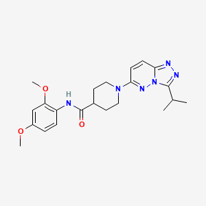 N-(2,4-dimethoxyphenyl)-1-[3-(propan-2-yl)[1,2,4]triazolo[4,3-b]pyridazin-6-yl]piperidine-4-carboxamide