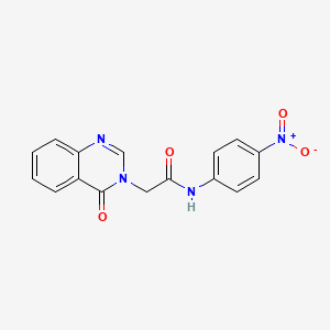 molecular formula C16H12N4O4 B14936145 N-(4-nitrophenyl)-2-(4-oxoquinazolin-3(4H)-yl)acetamide 