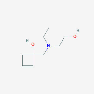 1-{[Ethyl(2-hydroxyethyl)amino]methyl}cyclobutan-1-ol