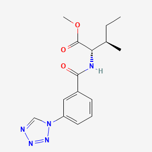 molecular formula C15H19N5O3 B14936234 methyl N-{[3-(1H-tetrazol-1-yl)phenyl]carbonyl}-L-isoleucinate 