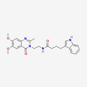 N-[2-(6,7-dimethoxy-2-methyl-4-oxoquinazolin-3(4H)-yl)ethyl]-4-(1H-indol-3-yl)butanamide