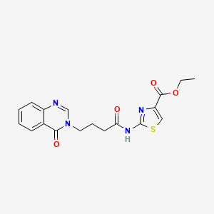 ethyl 2-{[4-(4-oxoquinazolin-3(4H)-yl)butanoyl]amino}-1,3-thiazole-4-carboxylate