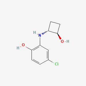 molecular formula C10H12ClNO2 B1493627 4-Chloro-2-{[trans-2-hydroxycyclobutyl]amino}phenol CAS No. 2165416-59-9