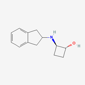 molecular formula C13H17NO B1493628 反式-2-[(2,3-二氢-1H-茚-2-基)氨基]环丁-1-醇 CAS No. 1845027-30-6