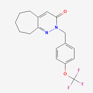 2-[4-(trifluoromethoxy)benzyl]-2,5,6,7,8,9-hexahydro-3H-cyclohepta[c]pyridazin-3-one