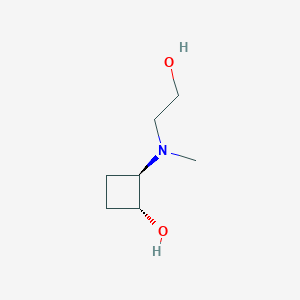 molecular formula C7H15NO2 B1493630 trans-2-[(2-Hydroxyethyl)(methyl)amino]cyclobutan-1-ol CAS No. 2159310-09-3