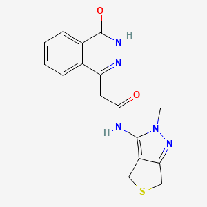 2-(4-hydroxyphthalazin-1-yl)-N-(2-methyl-2,6-dihydro-4H-thieno[3,4-c]pyrazol-3-yl)acetamide