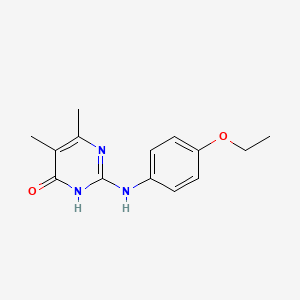 2-[(4-ethoxyphenyl)amino]-5,6-dimethylpyrimidin-4(3H)-one