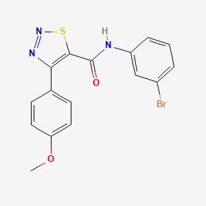 N-(3-bromophenyl)-4-(4-methoxyphenyl)-1,2,3-thiadiazole-5-carboxamide