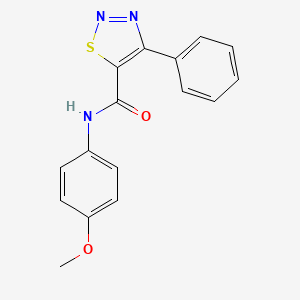 molecular formula C16H13N3O2S B14936502 N-(4-methoxyphenyl)-4-phenyl-1,2,3-thiadiazole-5-carboxamide 