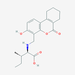 N-[(3-hydroxy-6-oxo-7,8,9,10-tetrahydro-6H-benzo[c]chromen-4-yl)methyl]-D-isoleucine