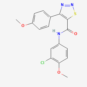 N-(3-chloro-4-methoxyphenyl)-4-(4-methoxyphenyl)-1,2,3-thiadiazole-5-carboxamide