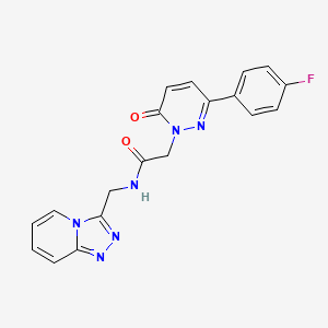 molecular formula C19H15FN6O2 B14936567 2-[3-(4-fluorophenyl)-6-oxopyridazin-1(6H)-yl]-N-([1,2,4]triazolo[4,3-a]pyridin-3-ylmethyl)acetamide 