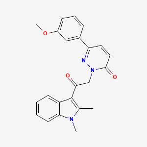 2-[2-(1,2-dimethyl-1H-indol-3-yl)-2-oxoethyl]-6-(3-methoxyphenyl)pyridazin-3(2H)-one