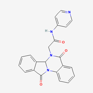 2-(5,11-dioxo-6a,11-dihydroisoindolo[2,1-a]quinazolin-6(5H)-yl)-N-(pyridin-4-yl)acetamide