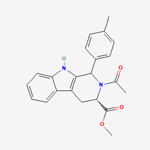 molecular formula C22H22N2O3 B14936630 methyl (3S)-2-acetyl-1-(4-methylphenyl)-2,3,4,9-tetrahydro-1H-beta-carboline-3-carboxylate 